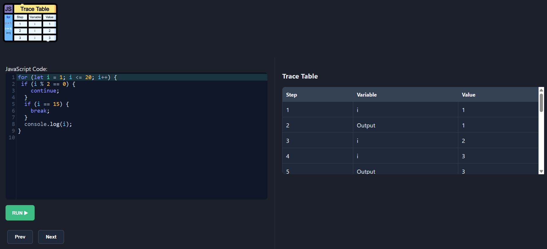 Program Tracing – Programming24 School