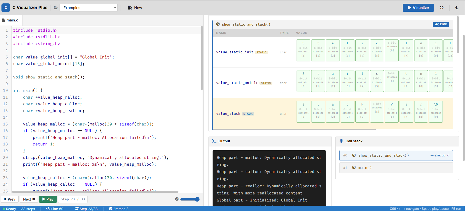 C Visualizer-Debug Visualizer – Programming24 School